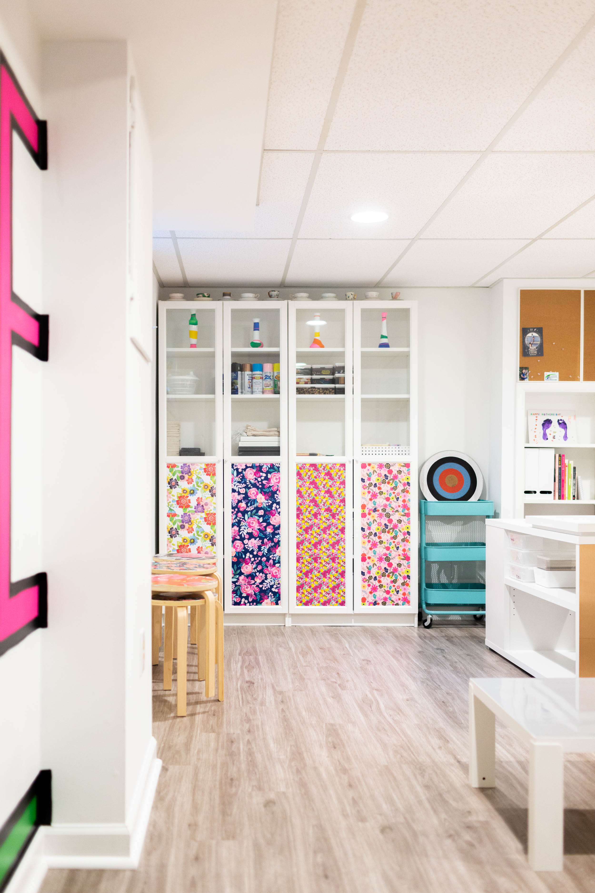 Picture of Colorful Mural and IKEA Hack Decor Ideas | Apartment Therapy